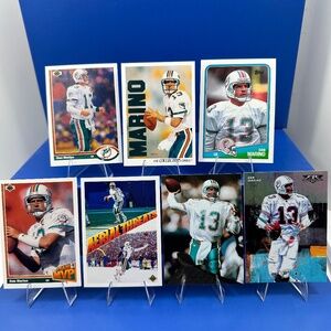 Dan Marino Dolphins Vintage 7 card lot